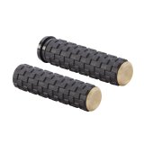 トライジャ　ハーレー用　刻美電スロ　グリップ Harley Davidson ハーレー用 ハンドル グリップ ビレット 電スロ