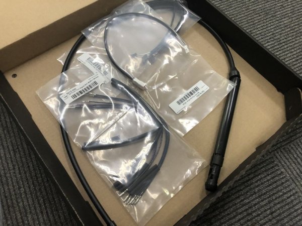 画像2: BURLY BRAND Tバー用コンプリートケーブルキット M8ソフテイル ダブルディスクモデル (2)