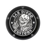 SAN DIEGO CUSTOMS サンディエゴカスタムズ FTW ガスキャップ SAN DIEGO CUSTOMS FTW サークル ハーレー ガスキャップ SAN