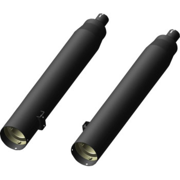 画像2: KHROME WERKS 4.5インチ ースリップオン 2014年以降のチーフテン/ロードマスター/チャレンジャー ブラック (2)