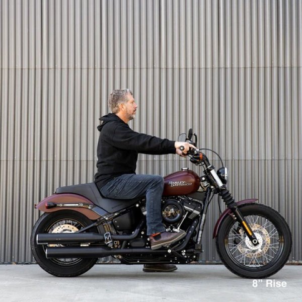 画像7: BILTWELL MURDOCK OS 1-1/8インチハンドル用 8インチプルバックライザー (7)