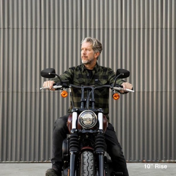 画像8: BILTWELL MURDOCK OS 1-1/8インチハンドル用 10インチプルバックライザー (8)