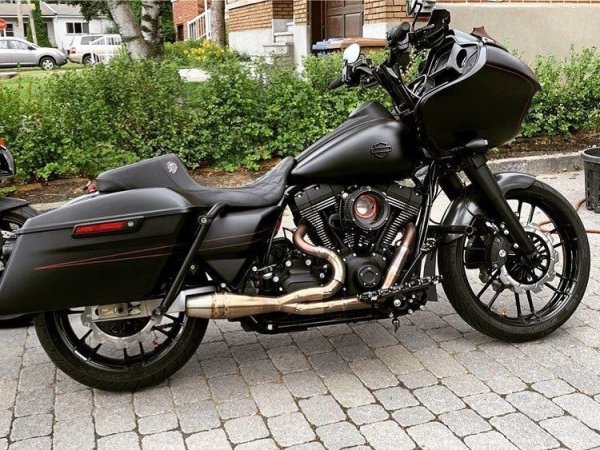 画像2: SAWICKI SPEED SHORTY 2in1 マフラー M8バガー用  キャノンエンド (2)