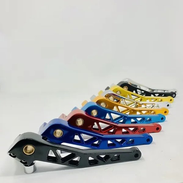 画像2: デストロイヤーブレーキレバーM8 ソフテイル ミッドコントロール用 (2)