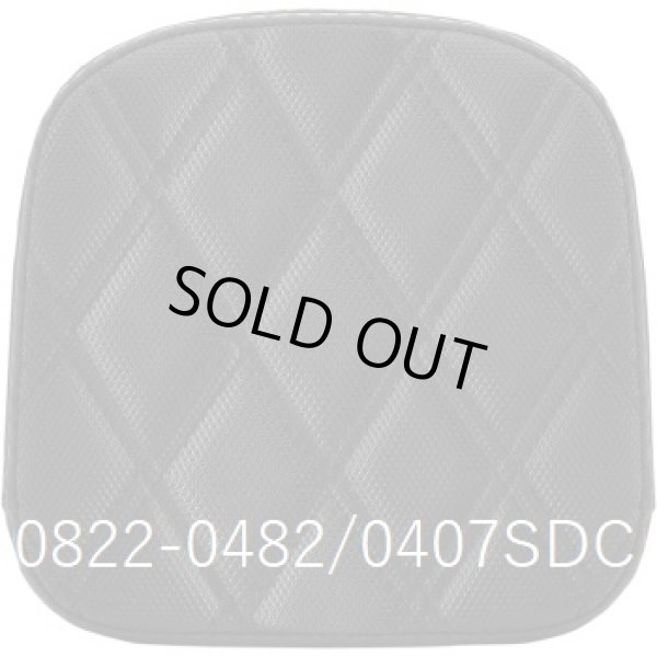 画像3: SDCグリッパーシートマッチデザイン HD純正トライアングルバックプレート向けパッド レッドステッチ (3)