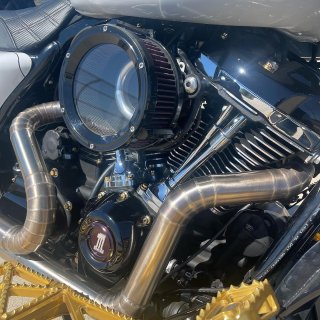 ハーレーM8ソフテイル用 ダービーカバー 2019年以降用 スケルトン