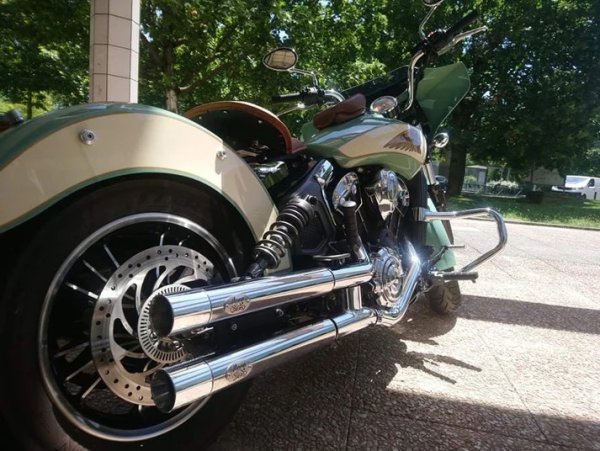 画像2: DEAN SPEED スカウト用ランペイジスリップオンマフラー  (2)