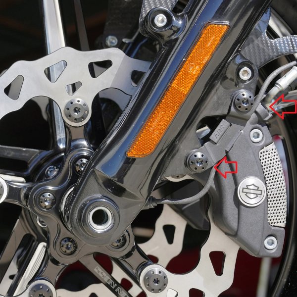 画像2: Ness チタンフロントキャリパーマウントボルトキット  (2)