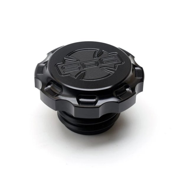 画像3: SAN DIEGO CUSTOMS IRON ガスキャップ ブラックアウト (3)