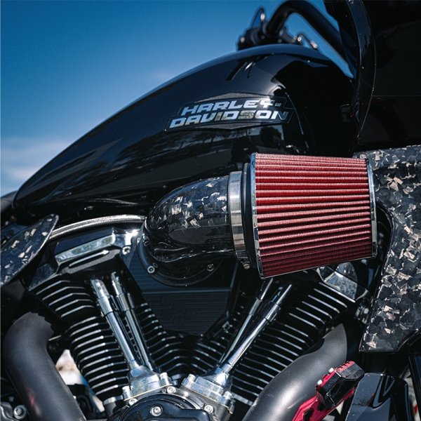 画像2: カーボンマッシブエアークリーナーM8用 (2)