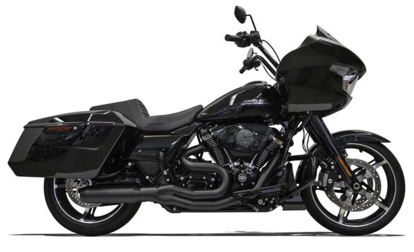 画像1: Mid-Length 2-1 スーパーバイクフルエキゾースト M8パフォーマンスバガー　ブラック (1)