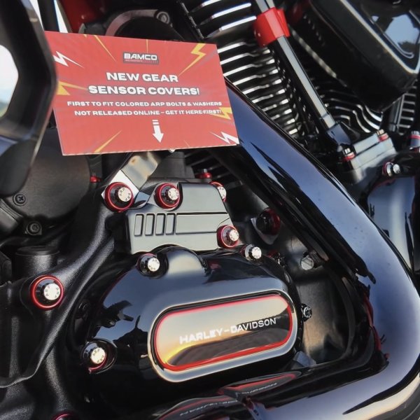 画像1: ビレットギアポジションセンサーカバー&ARPボルトセット (1)