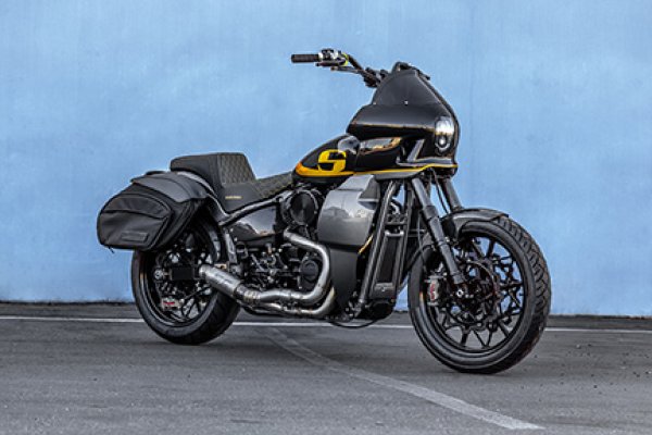 SADDLEMEN MINI FXRTカウル M8ソフテイル用 ウィンドシールド