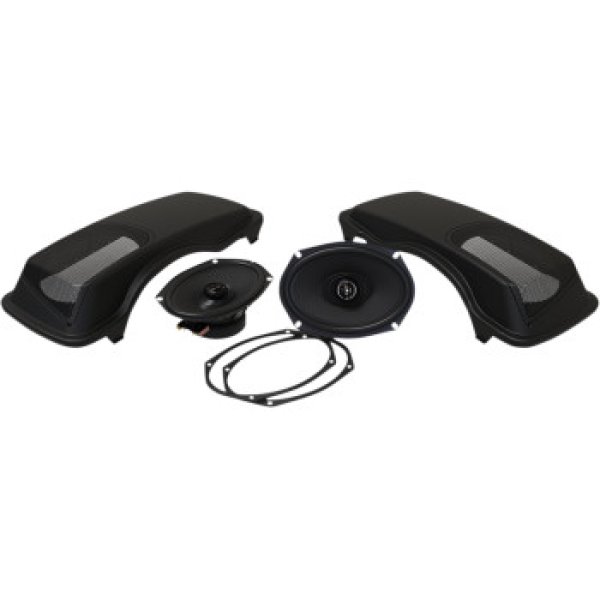 画像1: ホグチューン サドルバッグリッド 6x9スピーカーセット 99-2013 ツーリング (1)