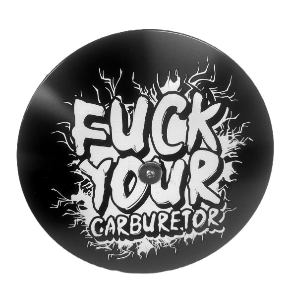 画像1: HPI V2エアークリーナー用  F**K YOUR CARBカバー (1)