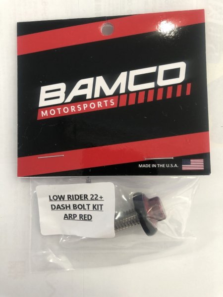 画像1: 限定入荷 2022年以降FXLRS/FXLRSTダッシュカバーボルト レッド/ブラックワッシャー (1)