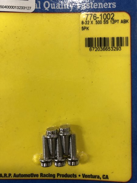 画像1: ARP ステンレス ボルト 8-32 x 0.500˝ 5個セット (1)