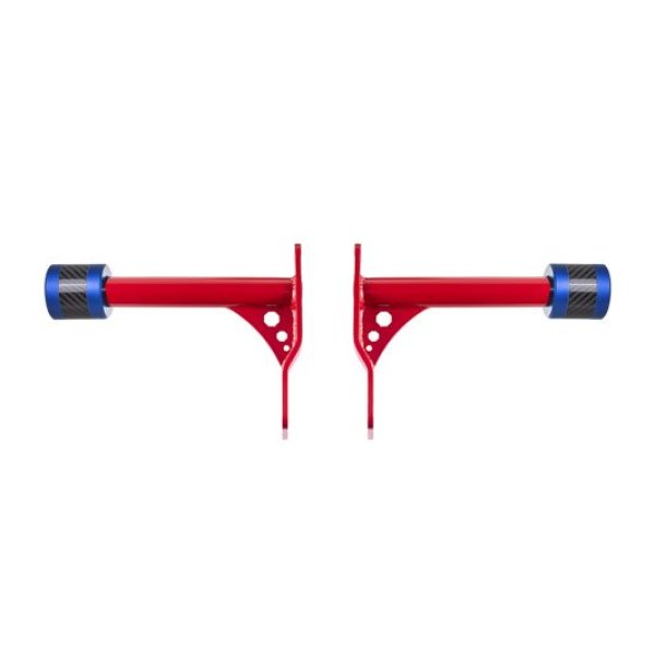 画像11: ProTek パフォーマンス リアクラッシュバー レッド (11)