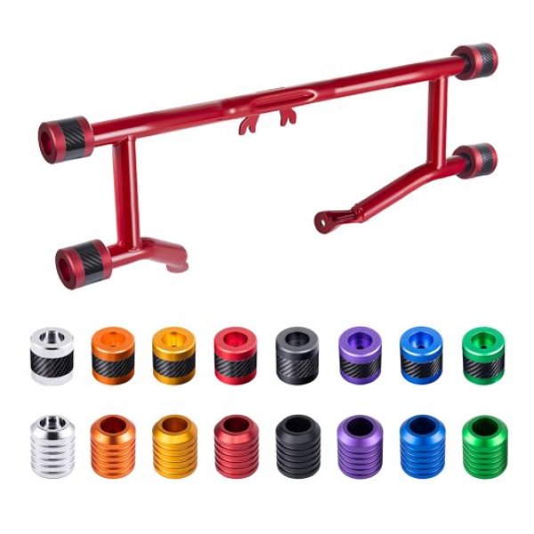 画像1: ProTek パフォーマンス 2ステップクラッシュバー レッド (1)