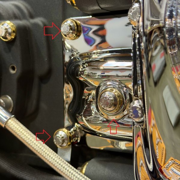 画像1: 99-05 ダイナオイルラインカバー ARP ステンレスボルトキット  (1)