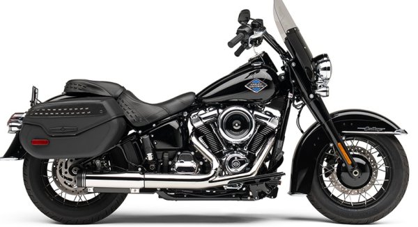 画像2: COBRA/コブラ NHスリップオンマフラー ショート 2025年以降のM8ソフテイル (2)