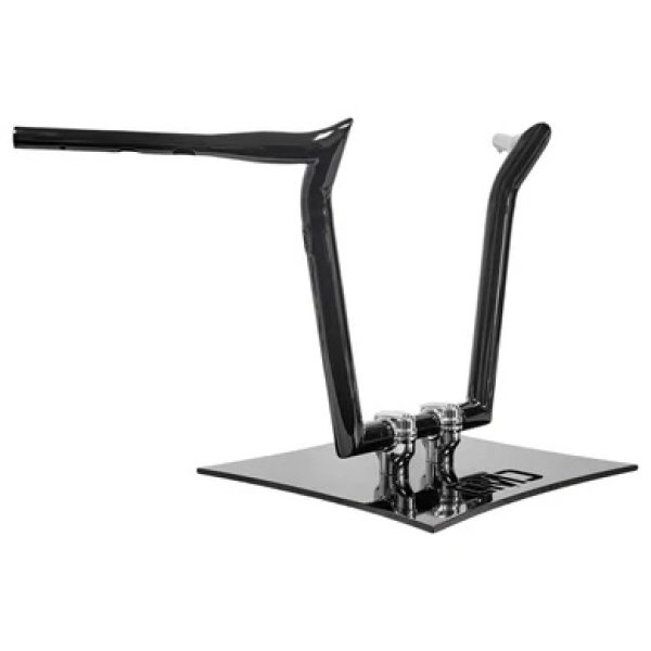 画像2: CMC ELEV8 ハンドル 16インチ 2025年以降のソフテイル用 ブラック/クローム (2)