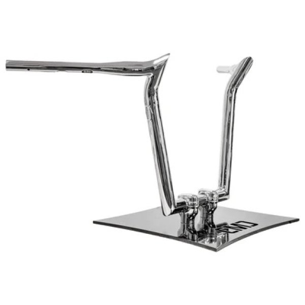 画像1: CMC ELEV8 ハンドル 16インチ 2025年以降のソフテイル用 ブラック/クローム (1)