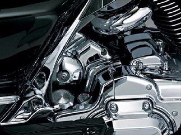 画像2: スターターモーター　クロームカバー　 2007年以降のツーリングモデル用 (2)